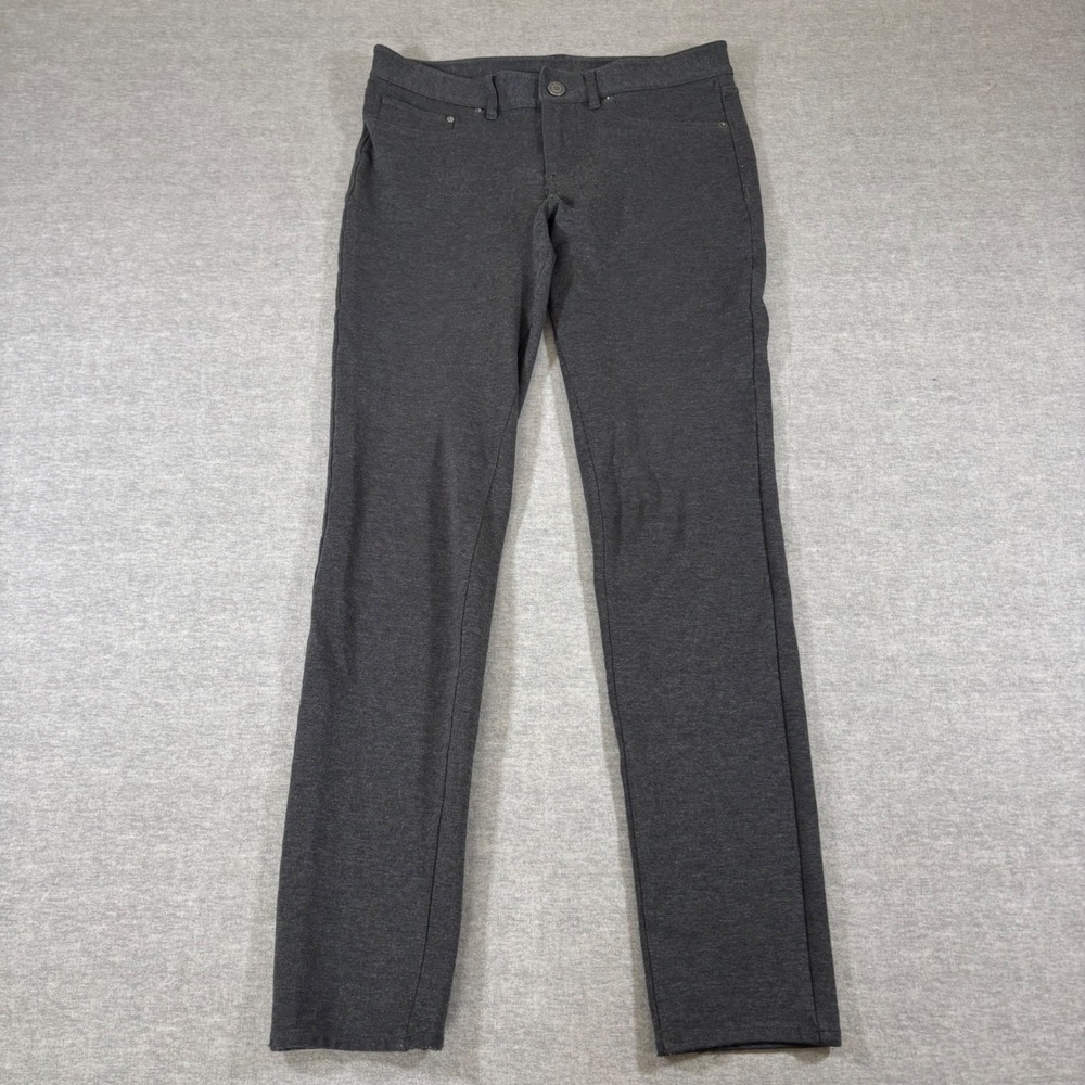 Eddie Bauer Voyager Pants Womens 6 Charcoal Gray Straight Leg Stretch 5-Pocket